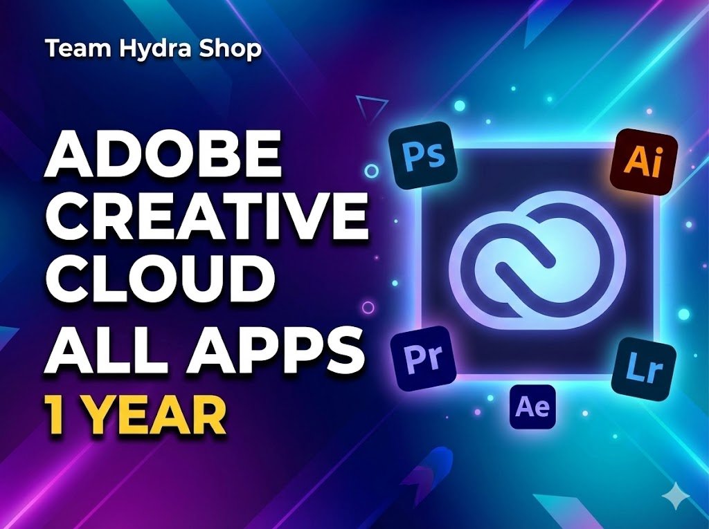 Adobe Creative Cloud All Apps – 1 Year Official Subscription (Personal Email Activation)